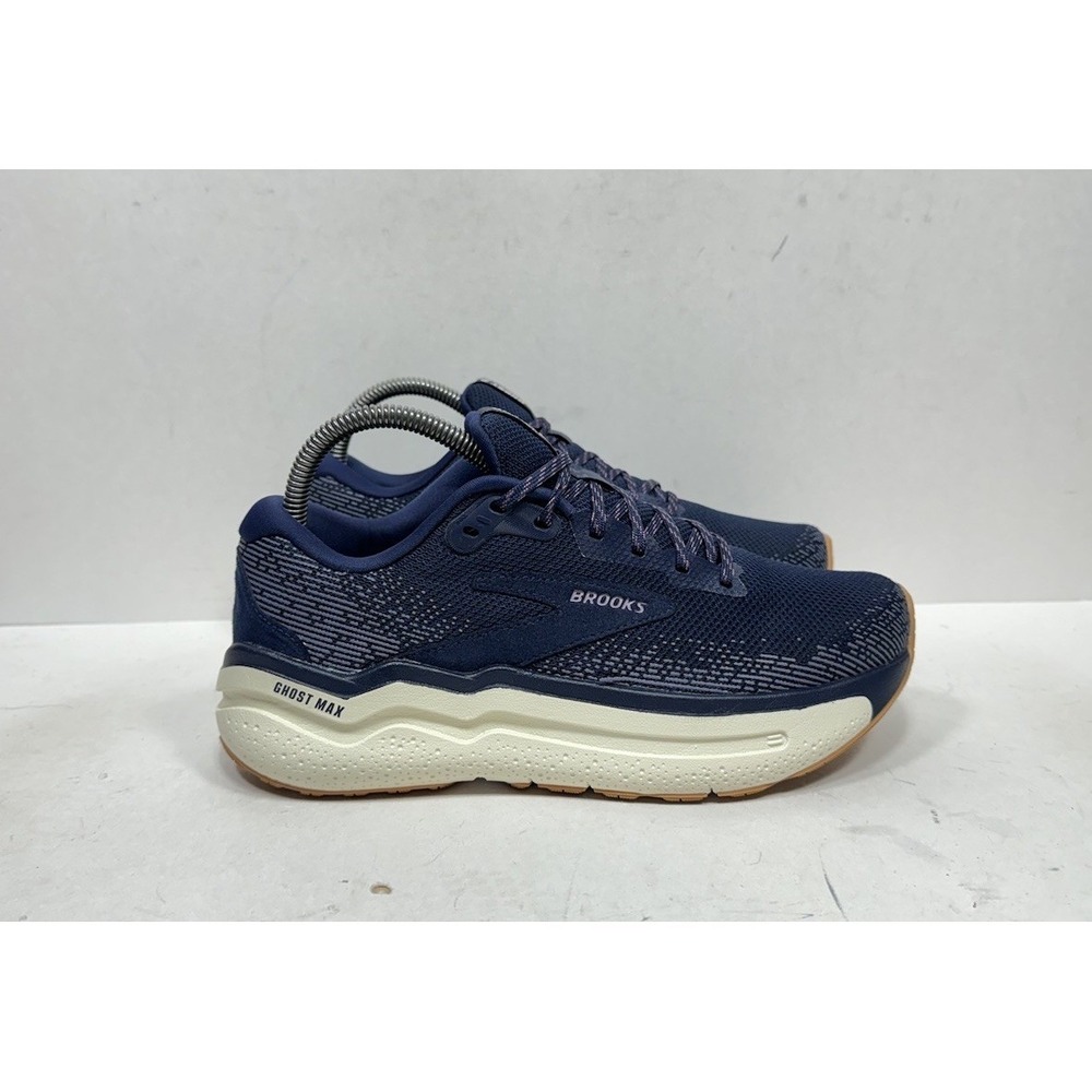 Brooks Ghost Max 2 Womens Size 7.5 Peacoat Orchid Blue Running Shoes 1204201B444